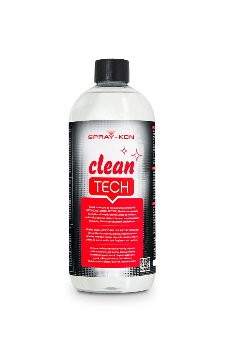 Spray-Kon Clean Tech - Rozpuszczalnik do kleju, zmywacz do naklejek -1L - Sklep Meritum