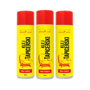 SprayKon Klej Tapicerski dla Tapicer do tkanin pianki filc folia materiałów x3