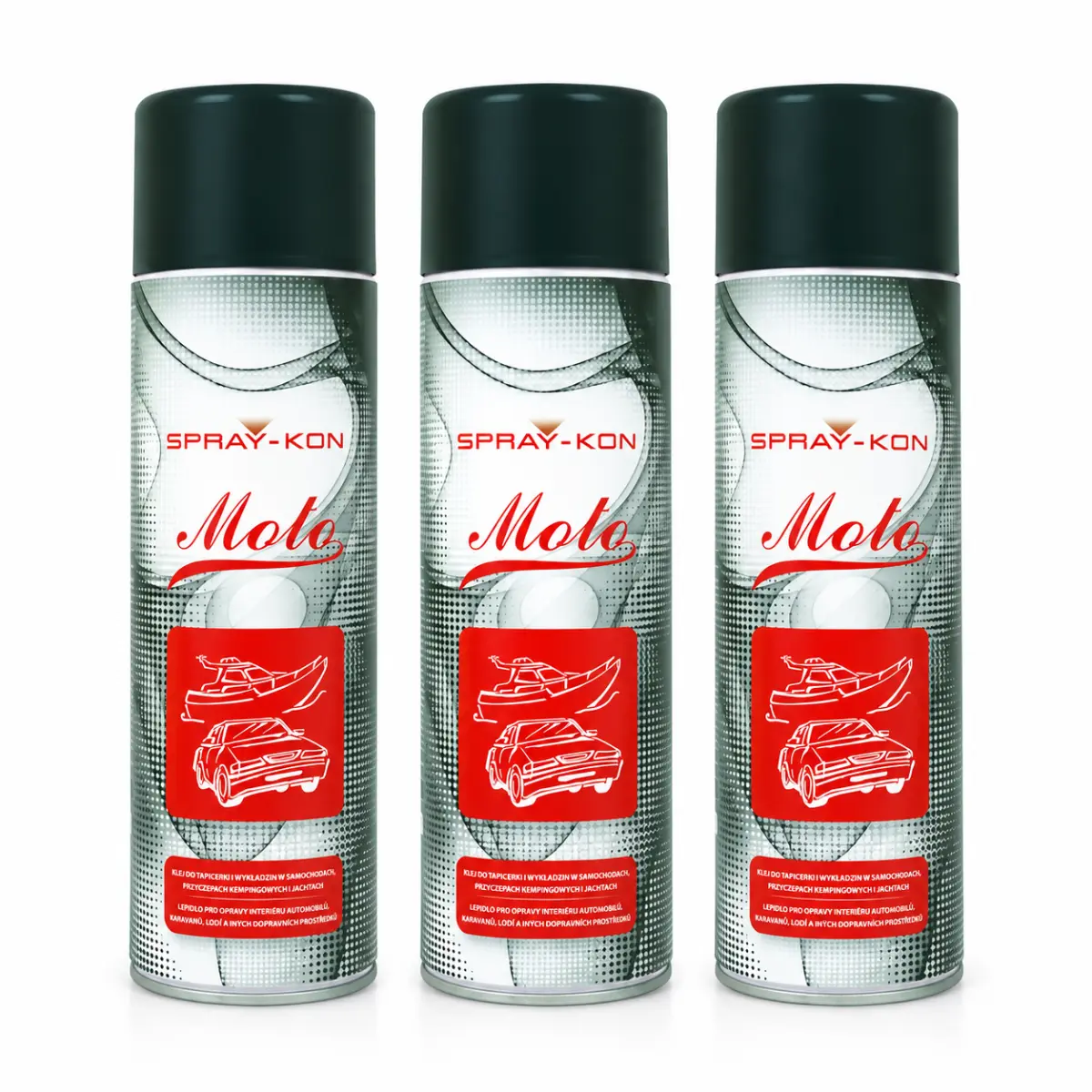 Klej podsufitki do tapicerki samochodowej Moto Spray-Kon - Silny chwyt i szybka aplikacja